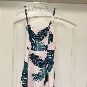 Old Navy Tropical Leaf Mini Dress